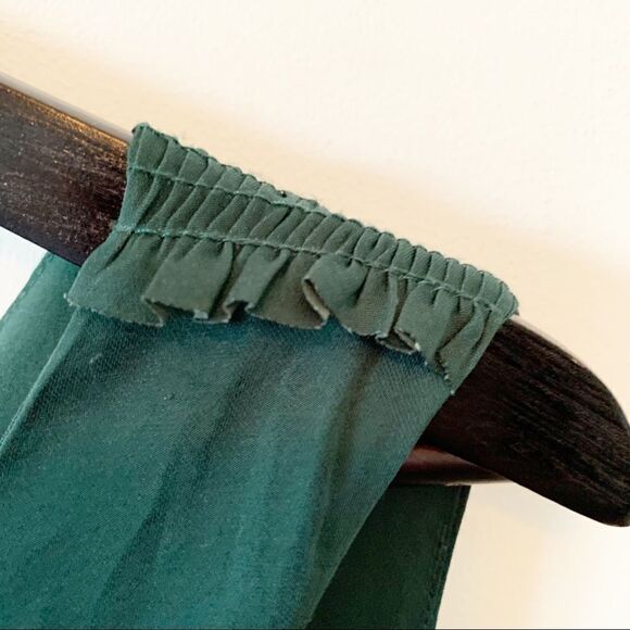 Carolina Belle Montreal Green Empire Waist Flowy Lined Sleeveless Maxi Dress - Picture 10 of 12